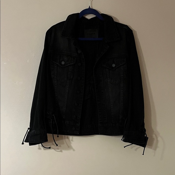Blank NYC Black Denim Jacket - Picture 1 of 5